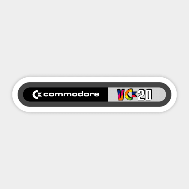 Commodore VC-20 - Germany - Version 4 Sticker by RetroFitted